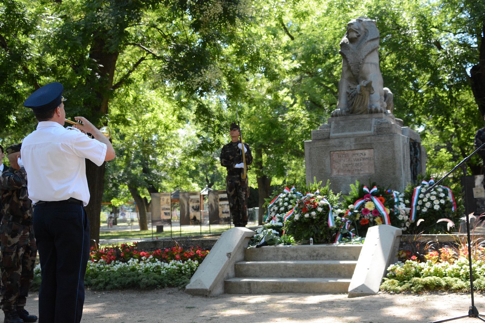 Doberdó hőseire emlékeztek a 17-es Honvéd Gyalogezred emlékművénél